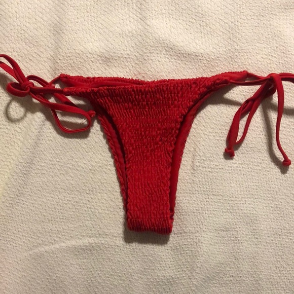 Other - Ruched Red Tiny Bikini